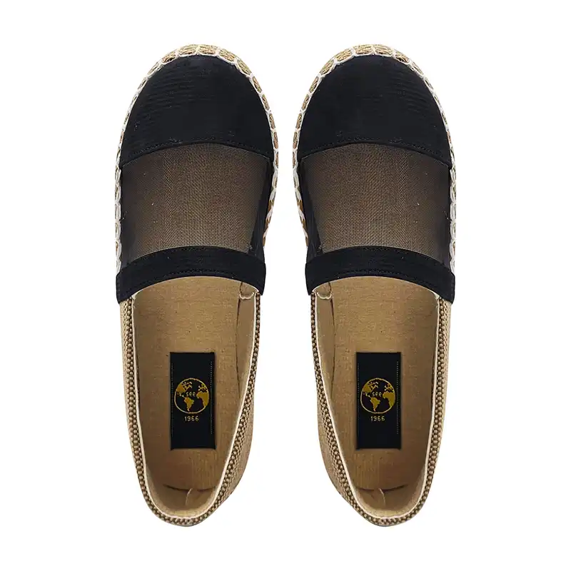 کفش روزمره زنانه سیی مدل کنفی توری کد 2112