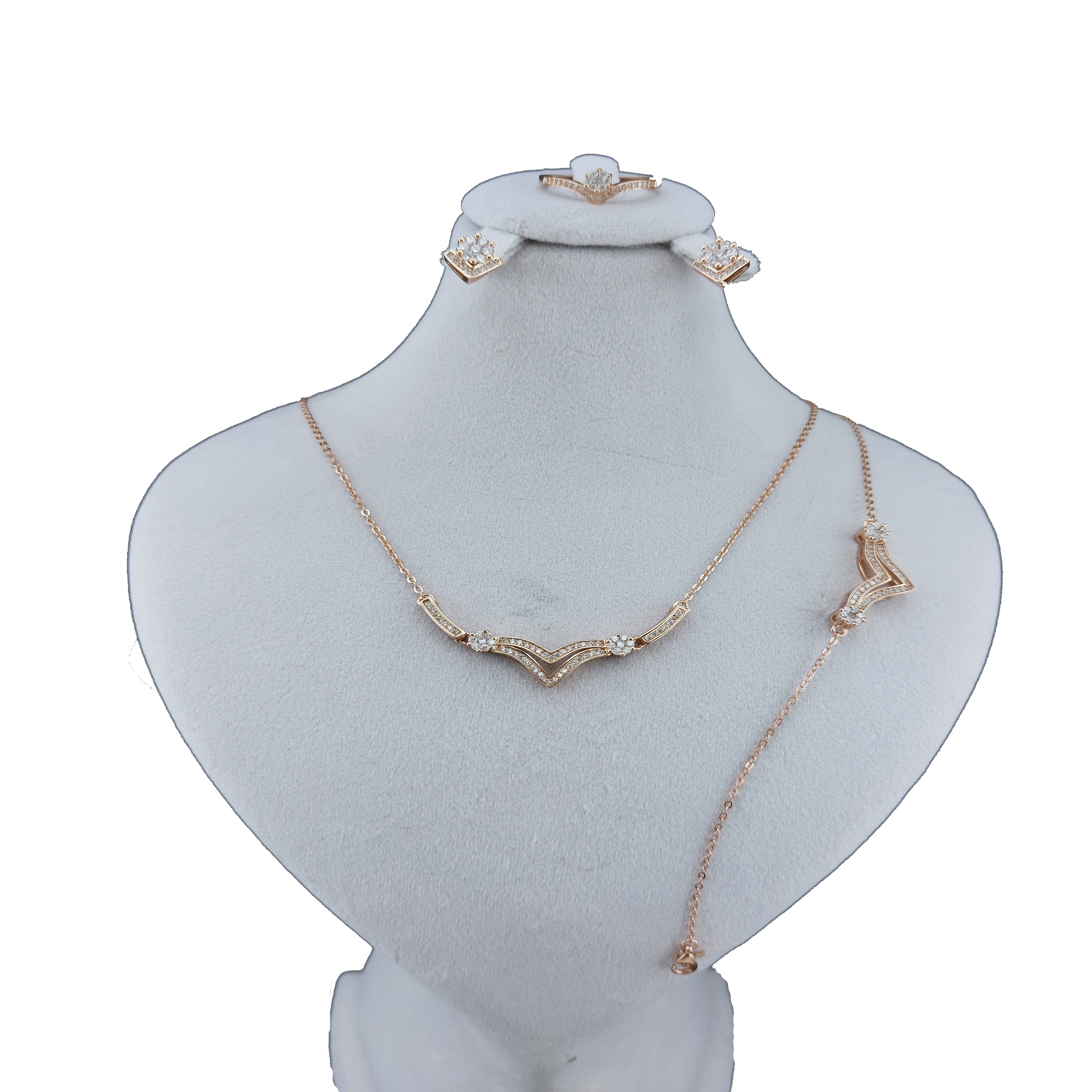 نیم ست نقره زنانه مدل 05