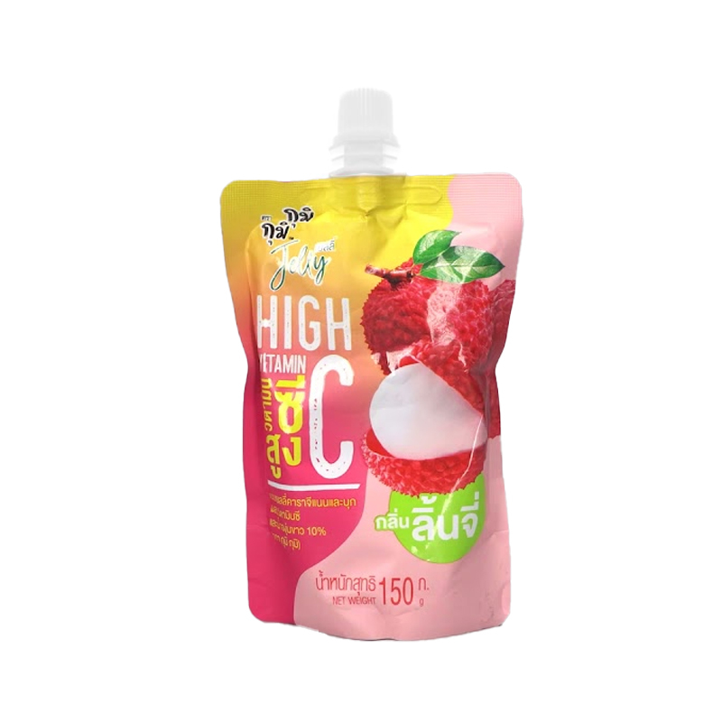 نوشیدنی رژیمی ژله ای با طعم میوه لیچی گامی - 150 گرم بسته 3 عددی