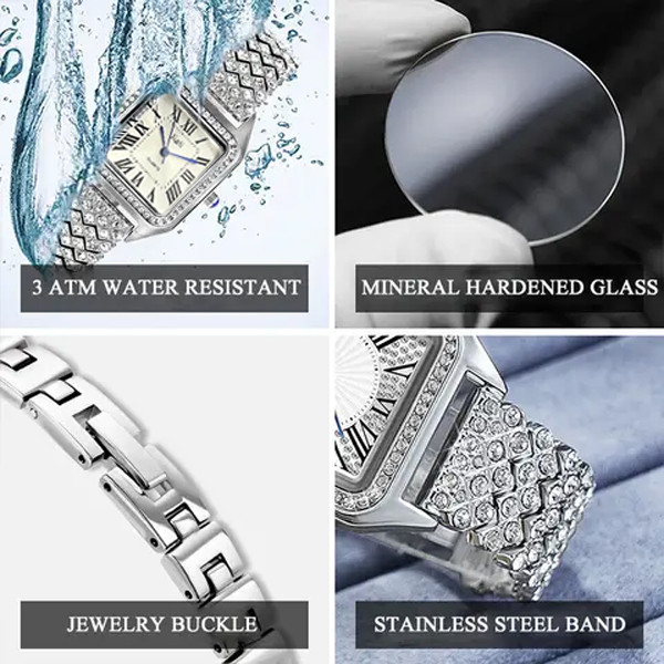 ساعت مچی عقربه ای زنانه جیالی مدل لوکس کد jn1