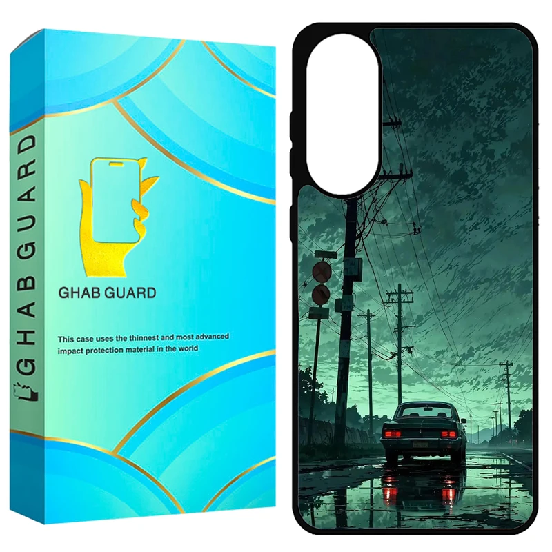 کاور قاب گارد طرح ماشین و جاده مدل S25EG مناسب برای گوشی موبایل سامسونگ Galaxy S25 Edge