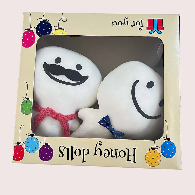 ست هدیه عروسک مدل سیبیلو و کله گردالی بسته دو عددی