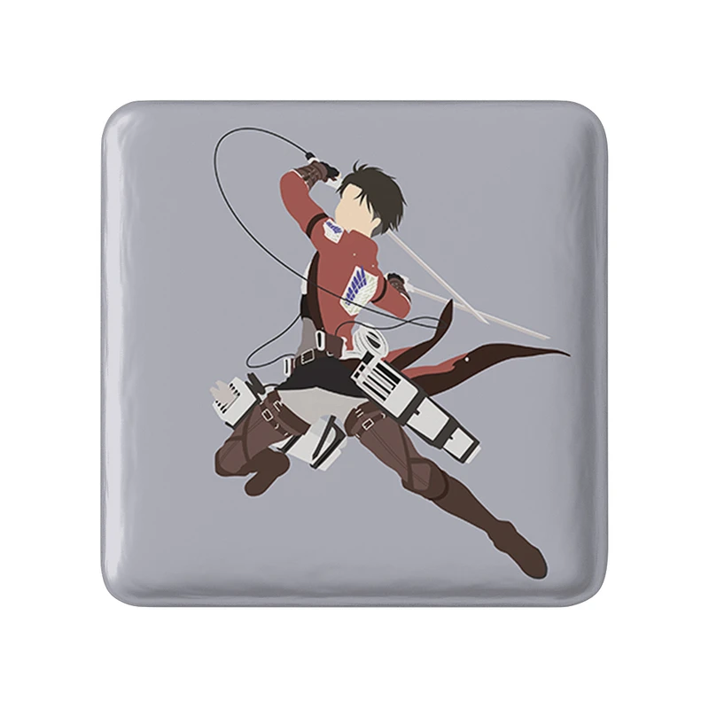 مگنت خندالو طرح لیوای انیمه اتک آن تایتان Attack on Titan  مدل مربعی کد 18553