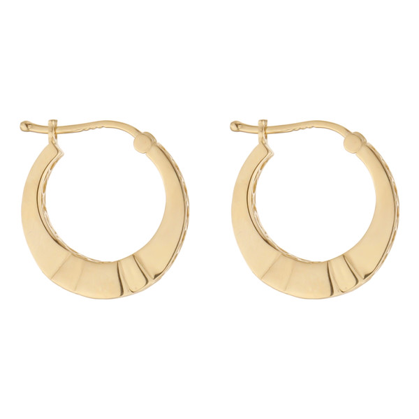 گوشواره طلا کم اجرت 18 عیار زنانه گلدم مدل E-2311015