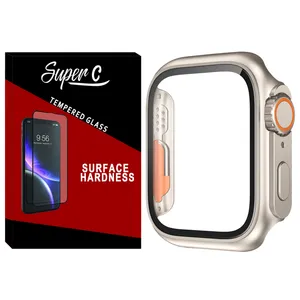 کاور سوپرسی مدل SC-Ultra مناسب برای اپل واچ 45 میلی متری به همراه محافظ صفحه نمایش