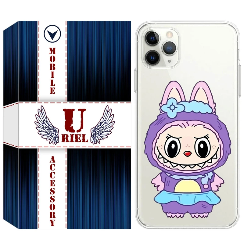 کاور یوریل مدل Clear کد 141 طرح لبوبو Labubu مناسب برای گوشی موبایل اپل iPhone 11 Pro Max