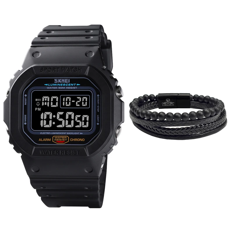 ساعت مچی دیجیتال مردانه اسکمی مدل 1554 به همراه دستبند