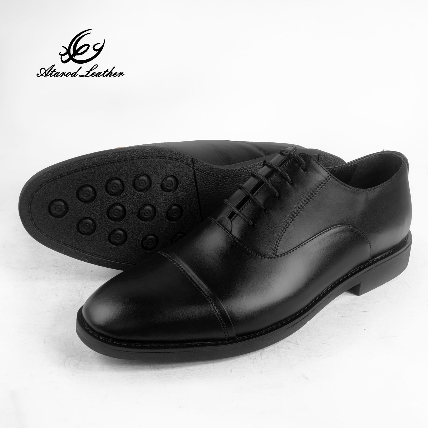 کفش مردانه چرم عطارد مدل چرم طبیعی کد SH48 -  - 12