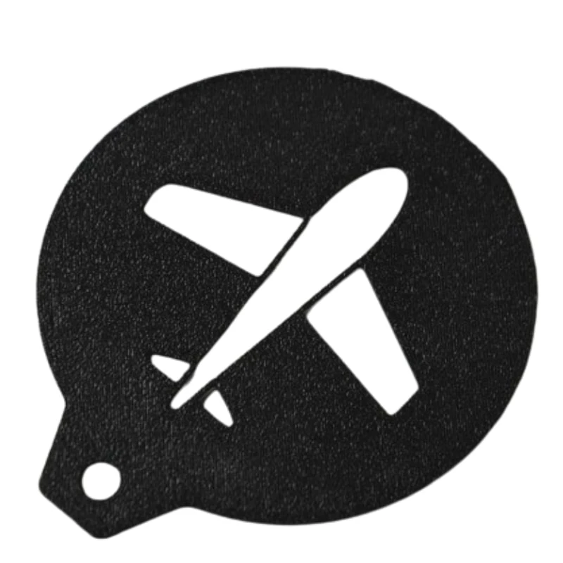 شابلون قهوه مدل هواپیما