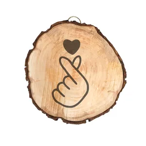 دیوار کوب چوبی مدل قلب