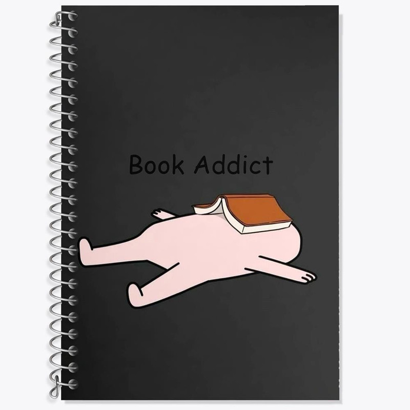 دفتر زبان 50 برگ خندالو مدل دو خط طرح کتاب کد 25856