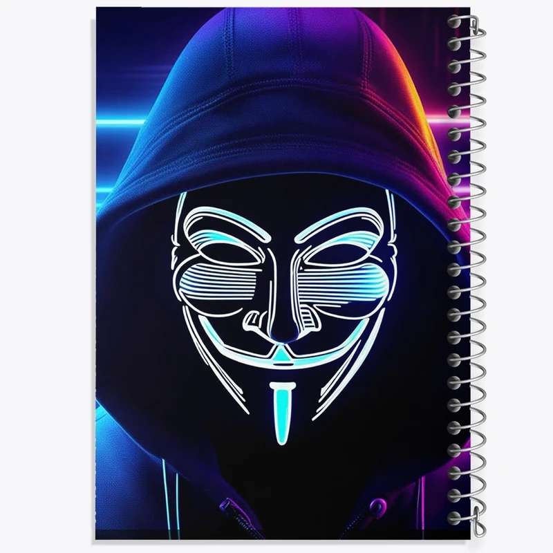 دفتر لیست خرید 50 برگ خندالو طرح هکر (Hacker) کد F1665