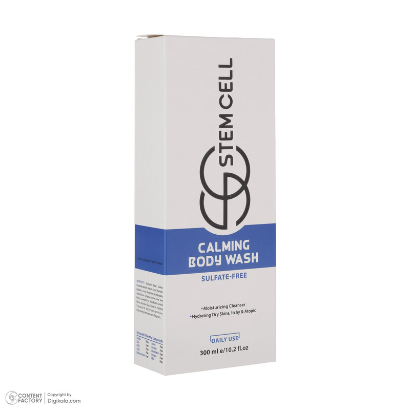 شامپو بدن استم سل مدل Sulfate Free مناسب براي پوستهای خشک و اگزمايی و آتوپيک حجم 300 ميلی ليتر شامپو بدن استم سل مدل Sulfate Free مناسب براي پوستهای خشک و اگزمايی و آتوپيک حجم 300 ميلی ليتر