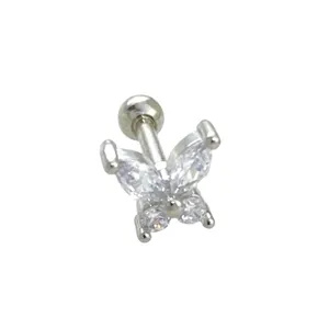 پیرسینگ گوش زنانه مدل پروانه کد P4417