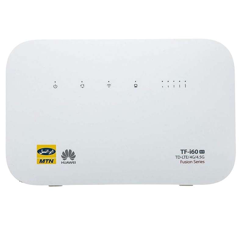 مودم 4G/TD-LTE ایرانسل مدل tfi60 s1 به همراه سیم کارت دائمی و 20 گیگابایت اینترنت یک ماهه