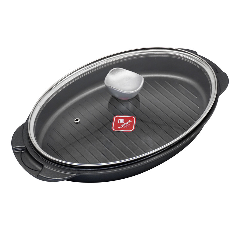 سرویس تابه تفلون 3 پارچه سام ست مدل مرغ و ماهی