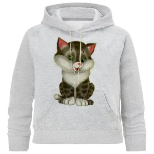هودی دخترانه مدل M  135 گربه