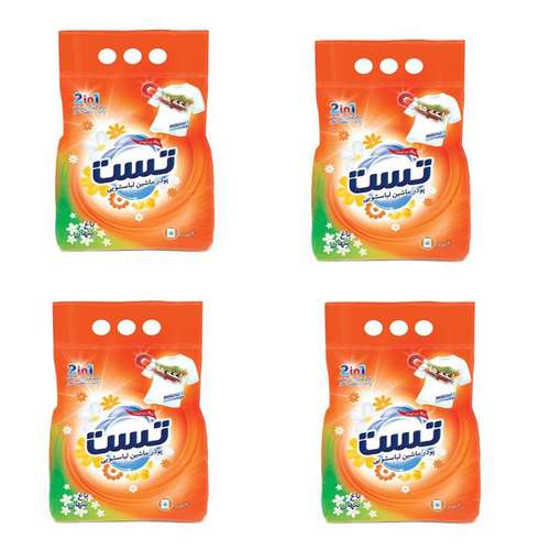 پودر ماشین لباسشویی تست مدل Baghe Penhan وزن 4000 گرم بسته 4 عددی