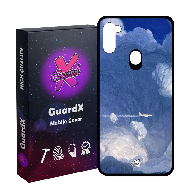 کاور گارد ایکس طرح هواپیما مدل Glass10597 مناسب برای گوشی موبایل سامسونگ Galaxy A11/M11