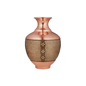 گلدان خاتم کاری مسی  مدل بلونی کد 225