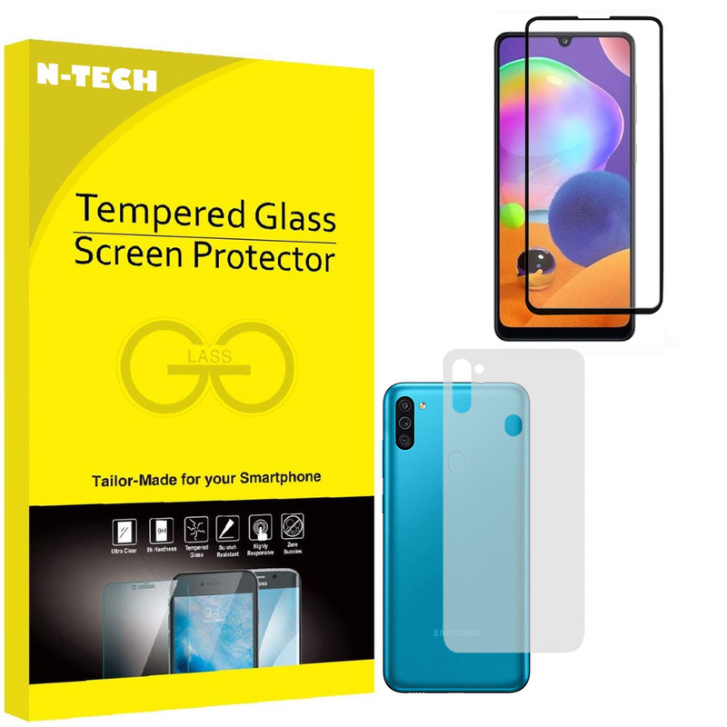  محافظ صفحه نمایش انتک مدل FUBKM-01 مناسب برای گوشی موبایل سامسونگ Galaxy M11 به همراه محافظ پشت گوشی 