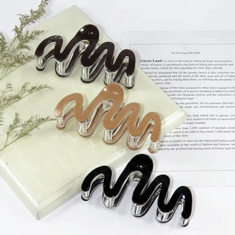 کلیپس مو زنانه مدل ضربان قلب کد G_Lnd_1454