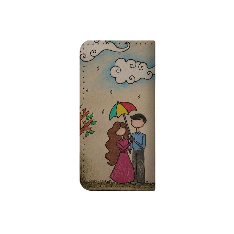 کیف پول چرمی ترمه طراحان ایده مدل باران بهاری کد nrg027