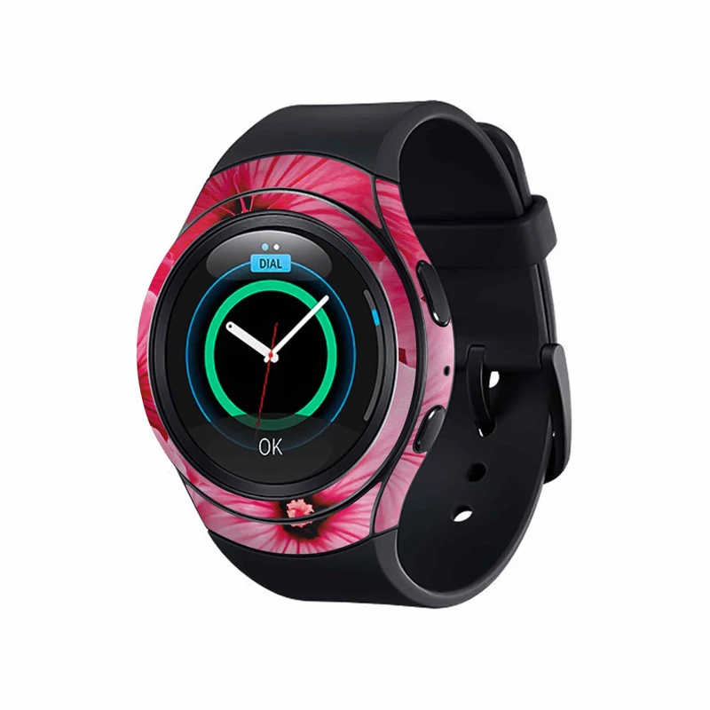 برچسب ماهوت طرح Pink_Flower مناسب برای ساعت هوشمند سامسونگ Galaxy Gear S2