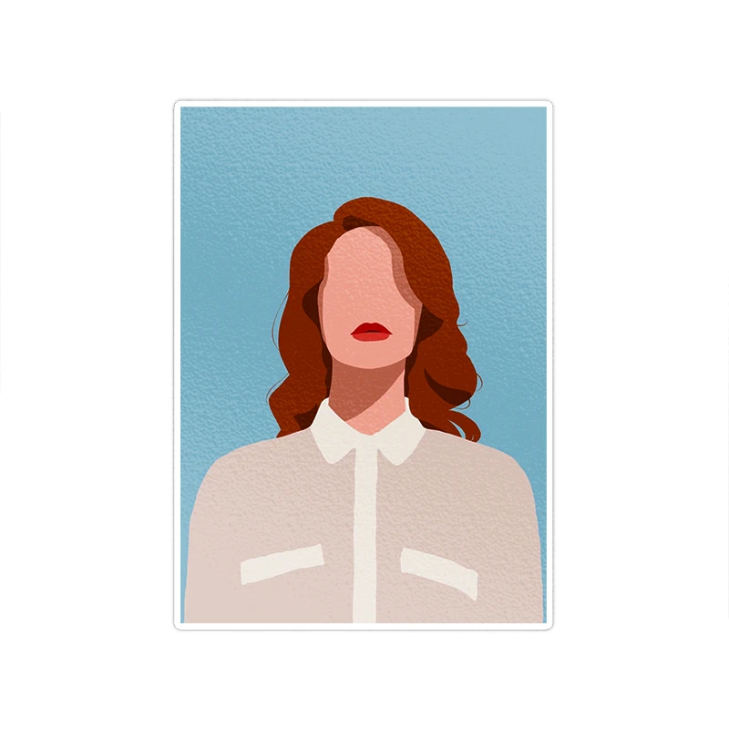 استیکر تزئینی موبایل و تبلت ماسا دیزاین مدل stkv0114 طرح girl