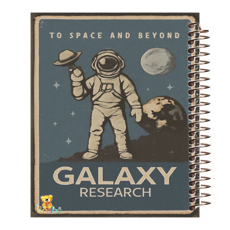 دفتر نقاشی 50 برگ بانیبو مدل  فضانورد کد 1212