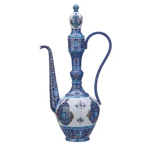گلاب پاش مسی میناکاری شده اثر اسماعیلی طرح ترنج