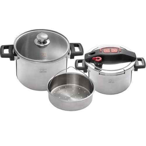 زودپز دوقلو پارس استیل مدل کلیپسو گنجایش 4 و 6 لیتر