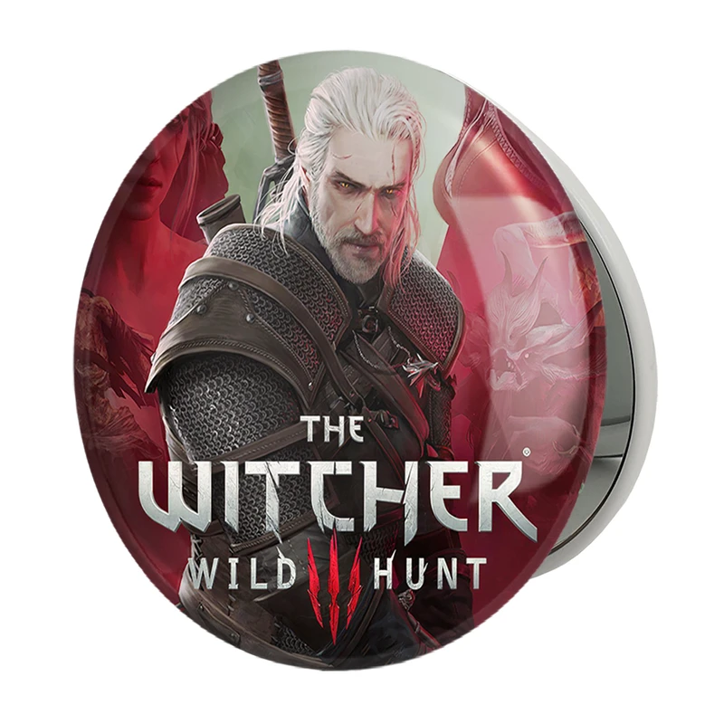 آینه جیبی خندالو طرح ویچر The witcher مدل تاشو کد 30934