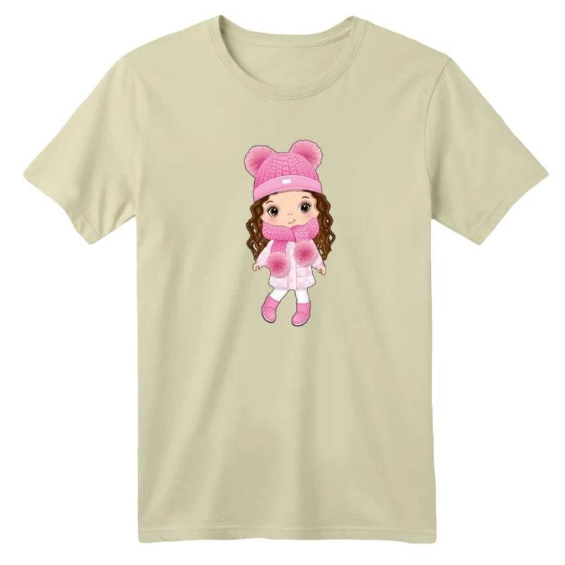 تی شرت آستین کوتاه بچگانه مدل دخترک کد ۱۵