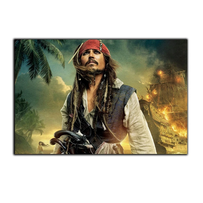 تابلو شاسی بکلیت طرح فیلم دزدان دریایی کارائیب جانی دپ مدل SH-S4129
