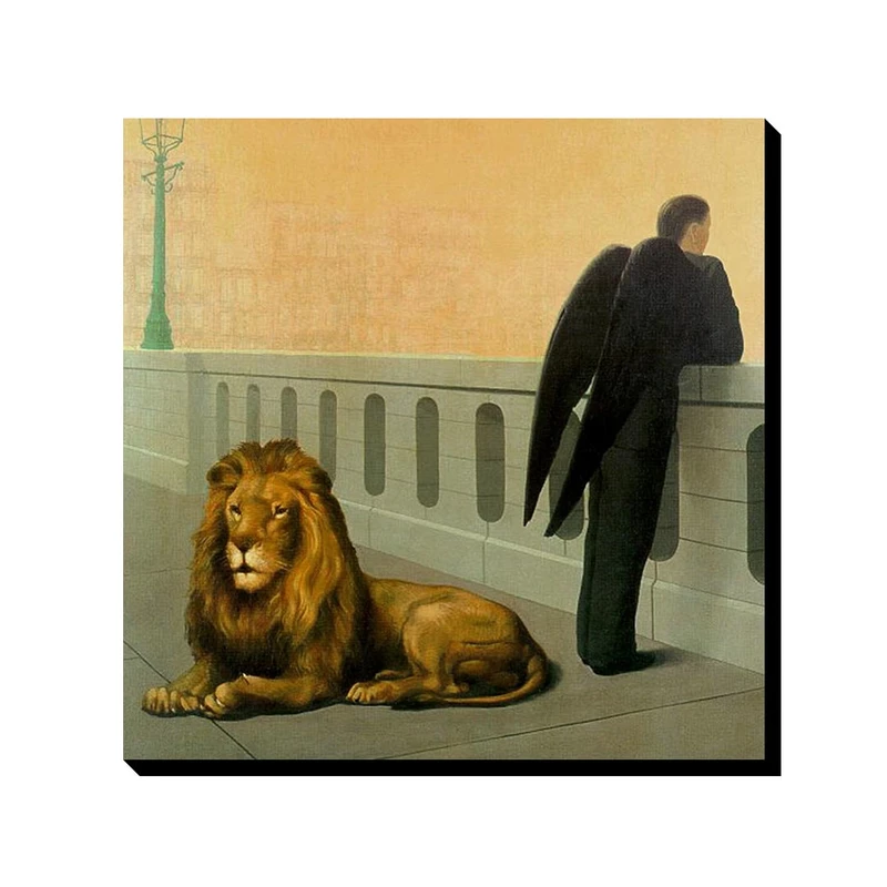 تابلو ترمه طراحان ایده طرح دلتنگی از ماگریت کد art0382