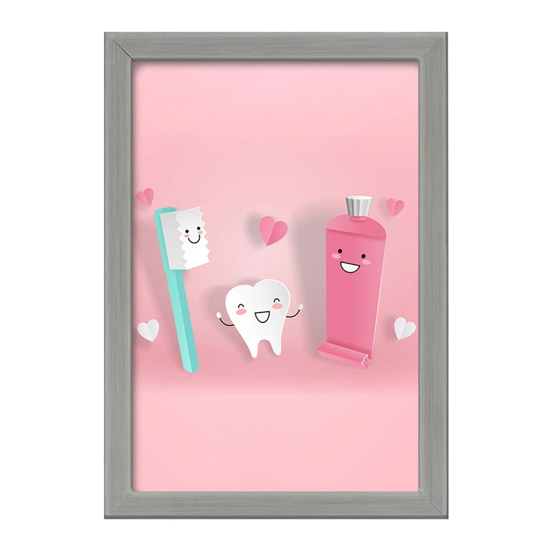 تابلو خندالو طرح دندان و دندان پزشکی کودکانه کد 36720