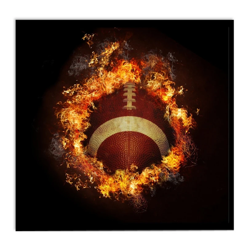 تابلو نوری بکلیت طرح ورزشی توپ راگبی مدل B-S642