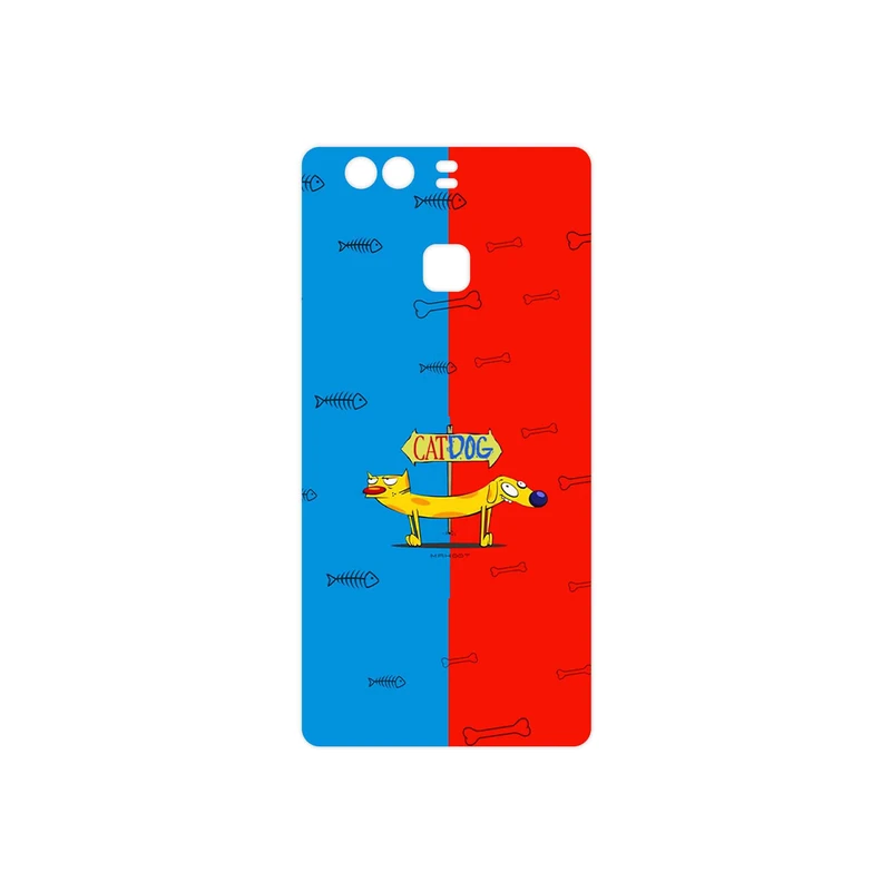 برچسب پوششی ماهوت مدل CatDog مناسب برای گوشی موبایل هوآوی P9