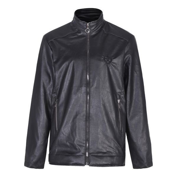 کت چرم مردانه مدل CT01 رنگ مشکی