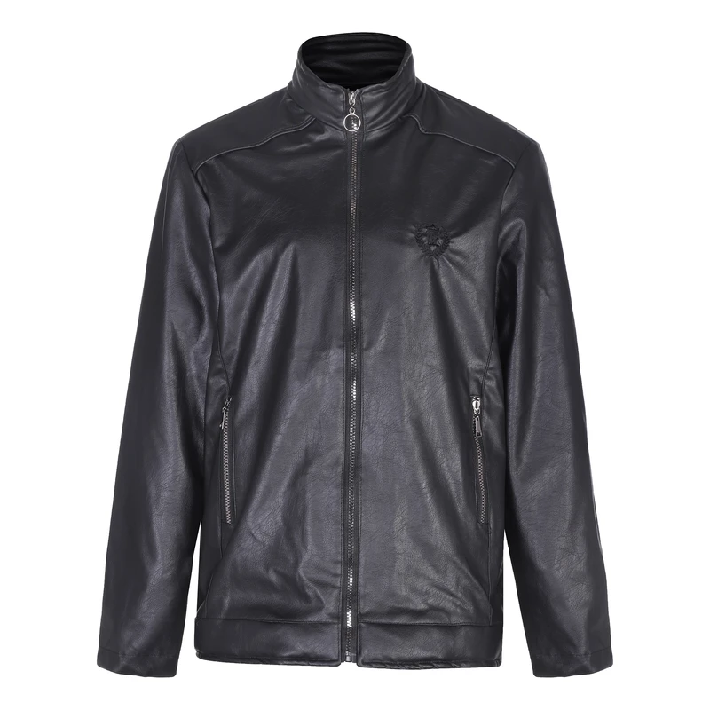 کت چرم مردانه مدل CT01 رنگ مشکی