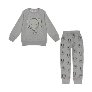 Madar 0055-22 Long Slive T-Shirt And Pants Set For Girls