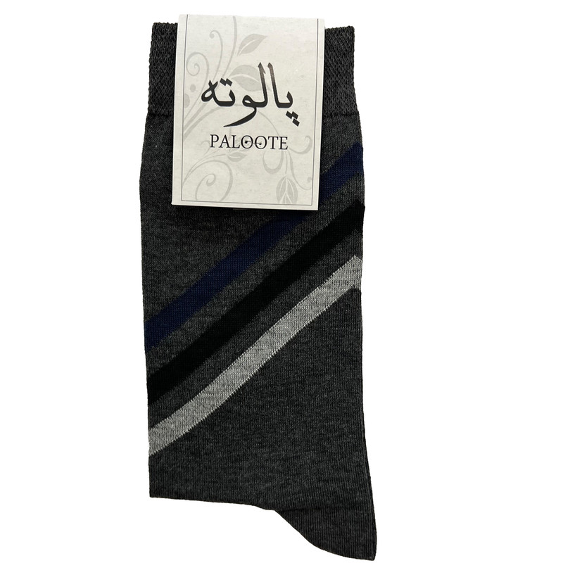 جوراب ساق بلند مردانه پالوته مدل PLT-P7 مجموعه 3 عددی