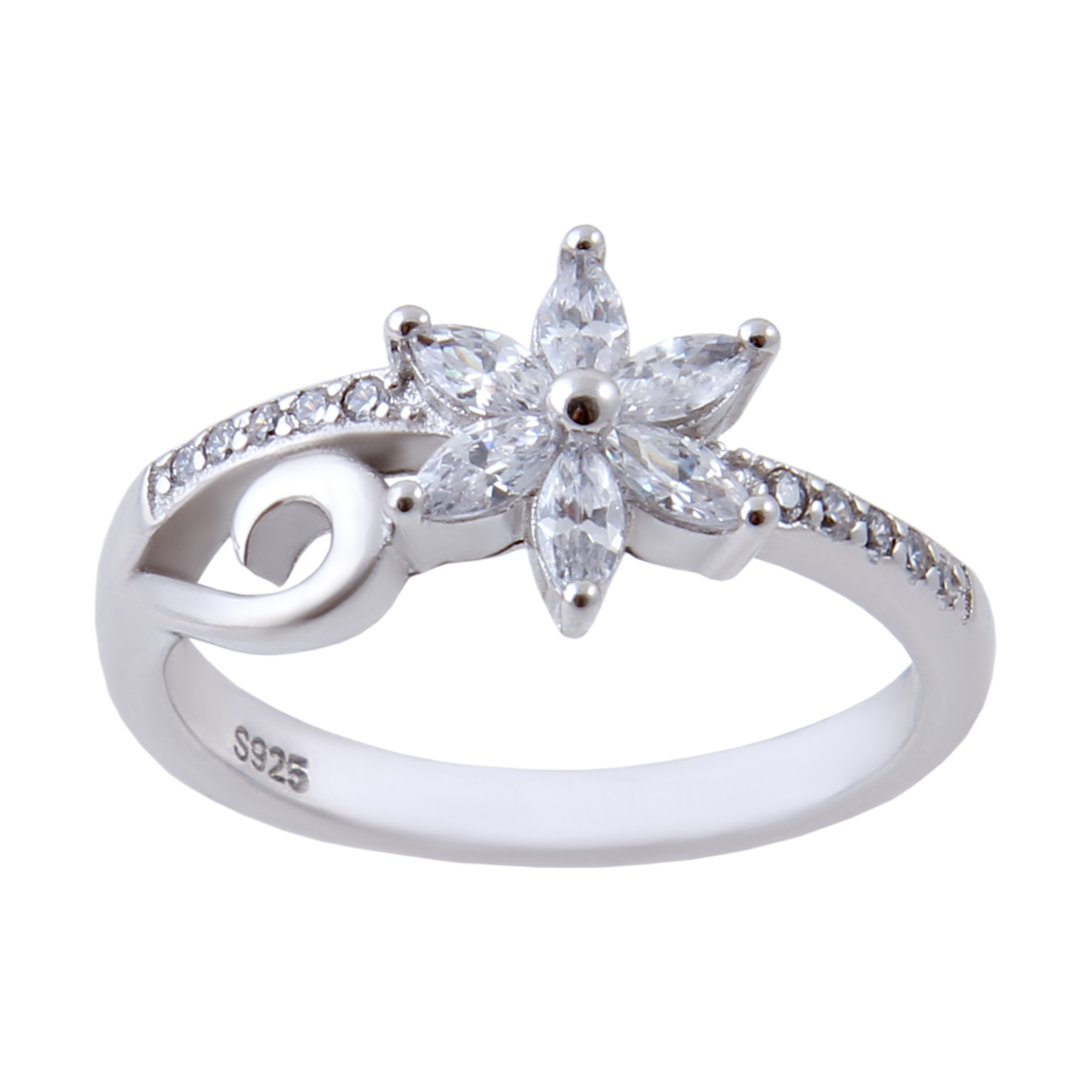     انگشتر نقره زنانه بازرگانی میلادی کد AWR-375