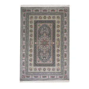 فرش ماشینی مدل اخگر زمینه دودی