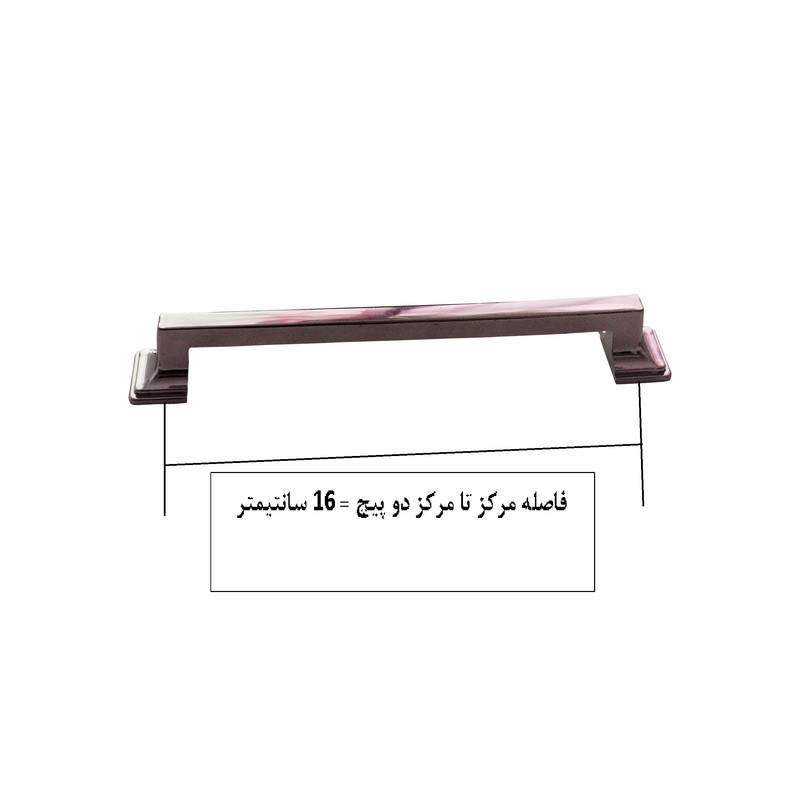 دستگیره کابینت و کمد مدل میله ای کد T160 بسته 10 عددی