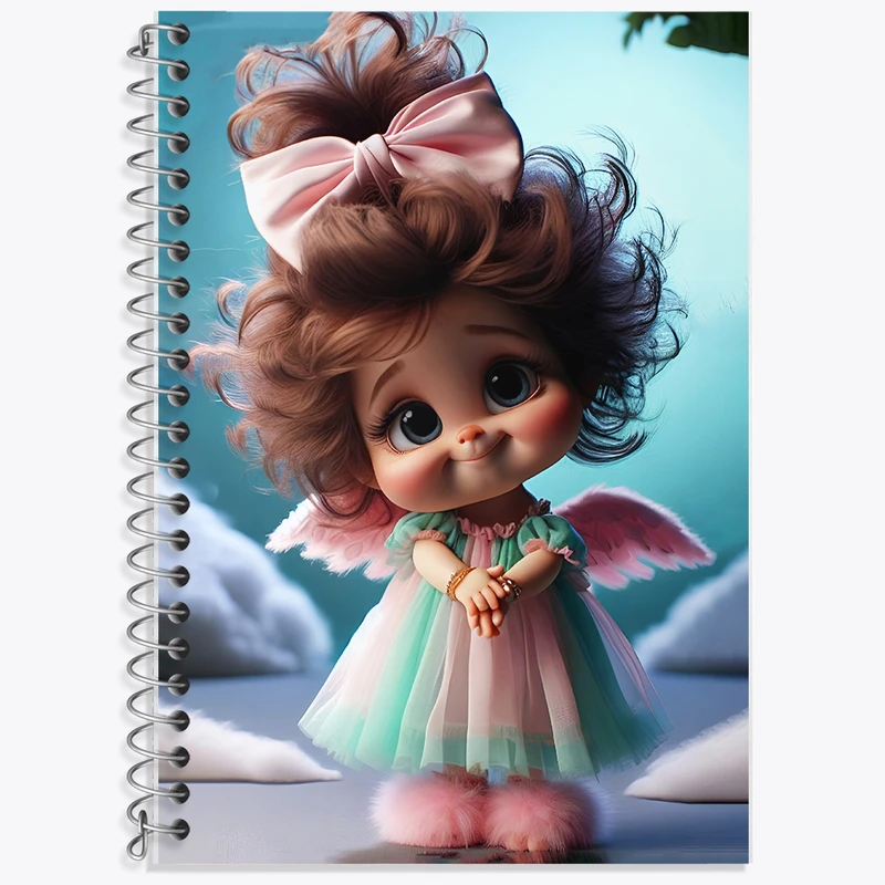 دفتر لغت 50 برگ خندالو طرح دختر کیوت کد F6265