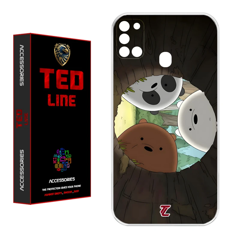 کاور تد لاین طرح خرسی کد 1101 مناسب برای گوشی موبایل سامسونگ Galaxy A21S