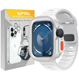 Sprig Spig Amizze band suitable for Apple Watch Series 7 45mm / Series 8 45mm / Series 9 45mm With cover