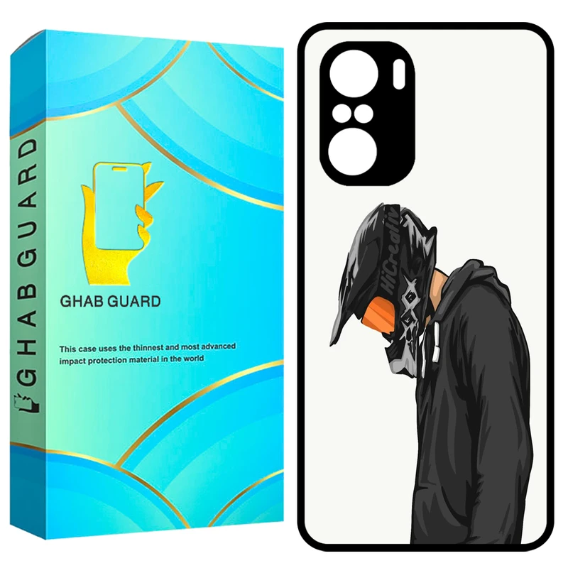 کاور قاب گارد طرح موتور سوار مدل GCHPF3 مناسب برای گوشی موبایل شیائومی Poco F3 / Redmi K40 / Redmi K40 Pro